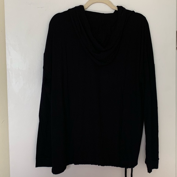 French Connection Tie Hoodie & Shorts Pajamas XL - Picture 2 of 6